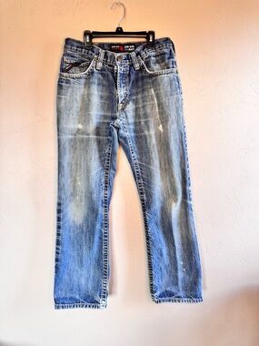 Ariat FR Men's M4 Distressed Bootcut Jeans